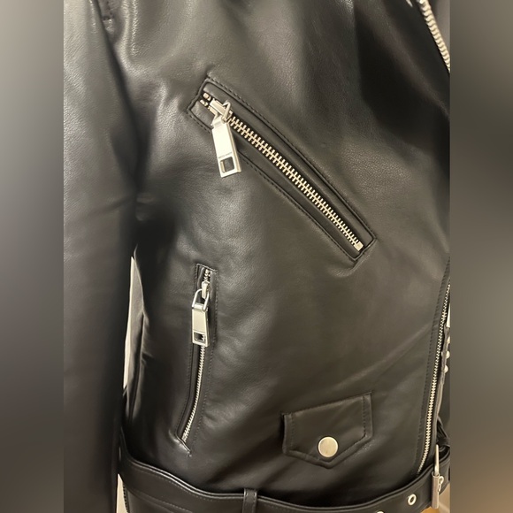 NWT Rebecca Minkoff Moto Jacket Black Medium - Picture 2 of 13